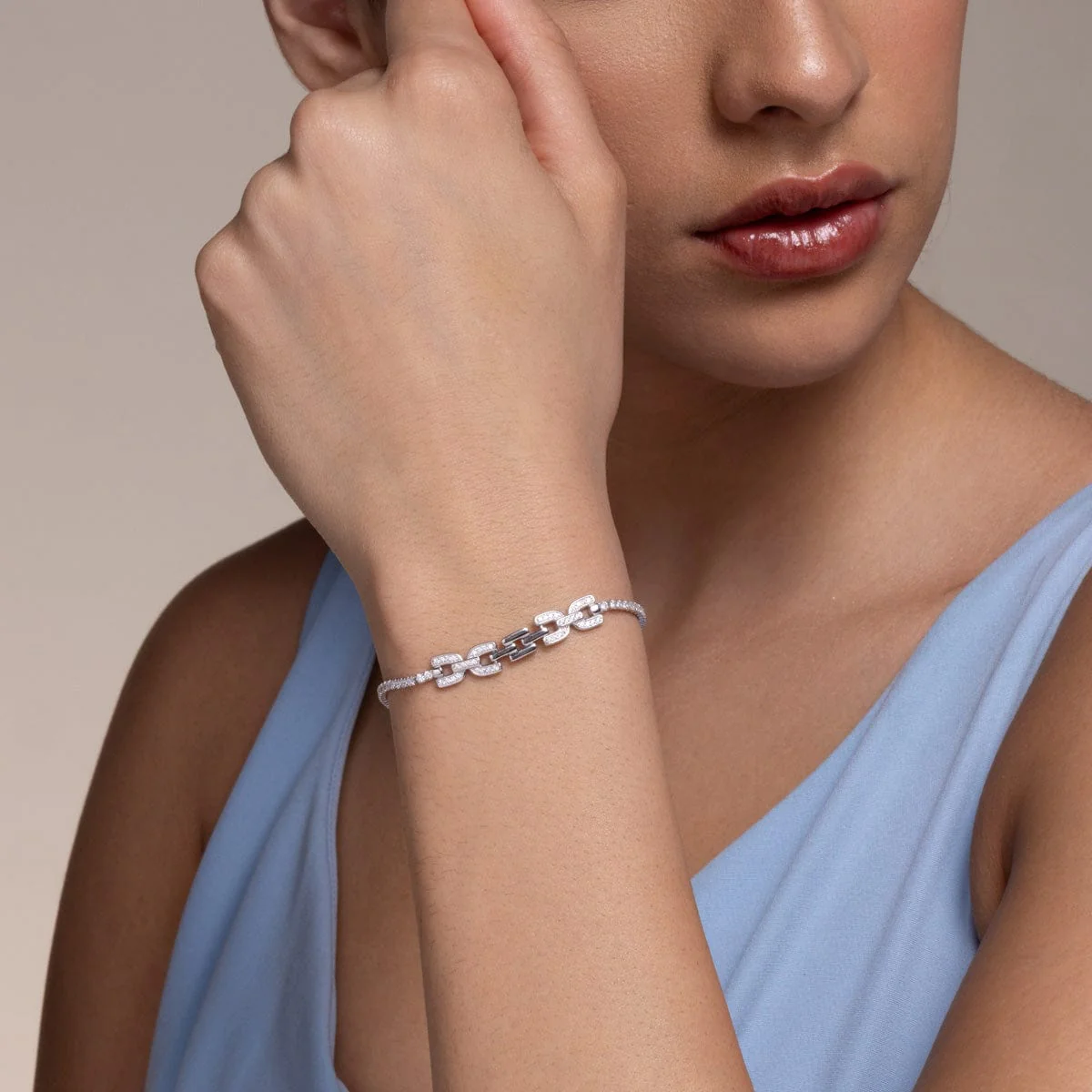 92.5 Silver Bracelet 194394 - Image 3