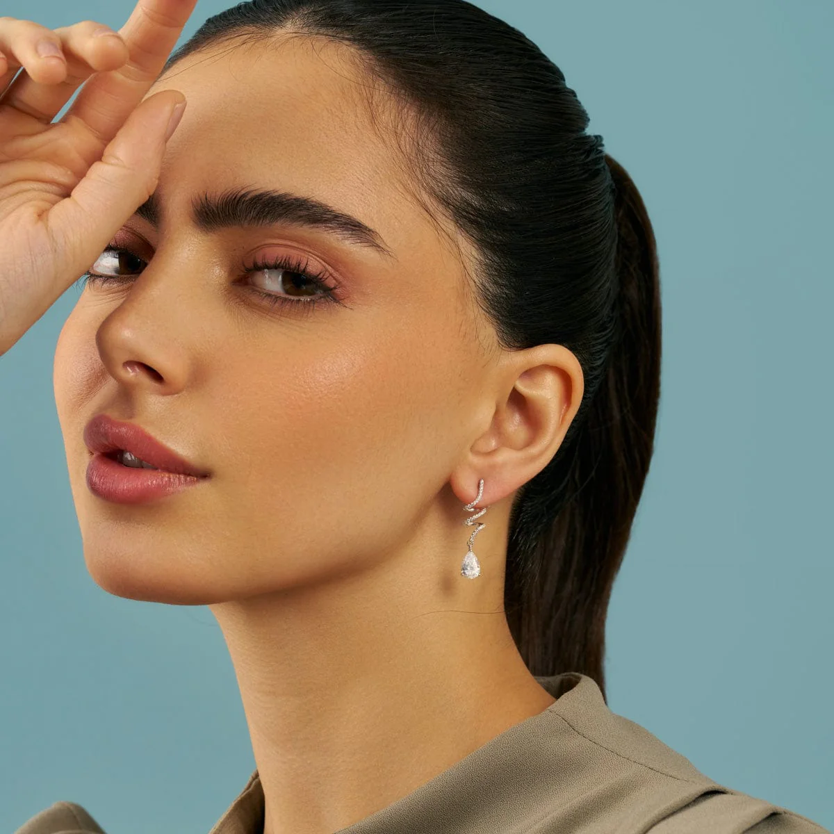 92.5 Silver Earring 180583 - Image 3