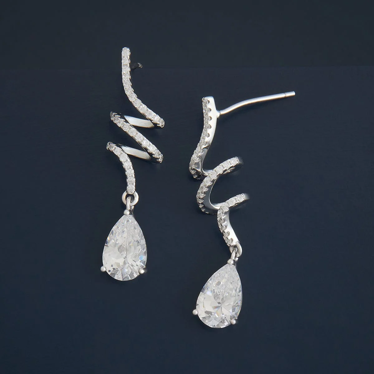 92.5 Silver Earring 180583 - Image 7