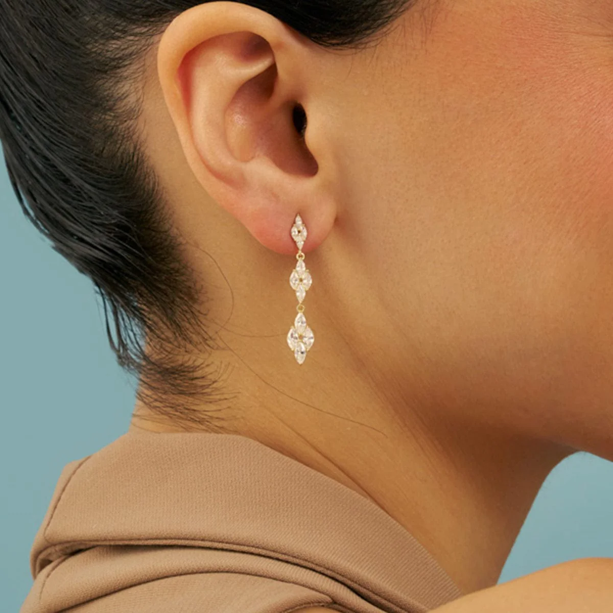 92.5 Silver Earring 180585 - Image 2