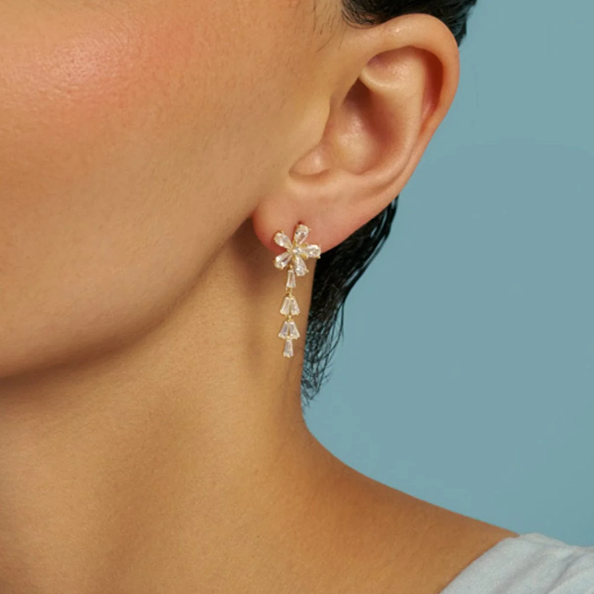 92.5 Silver Earring 180589 - Image 2