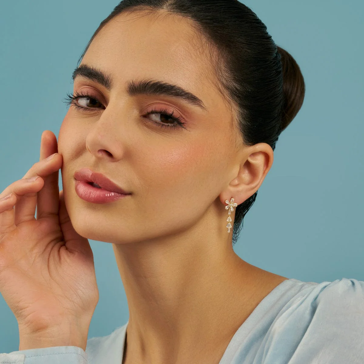 92.5 Silver Earring 180589 - Image 3