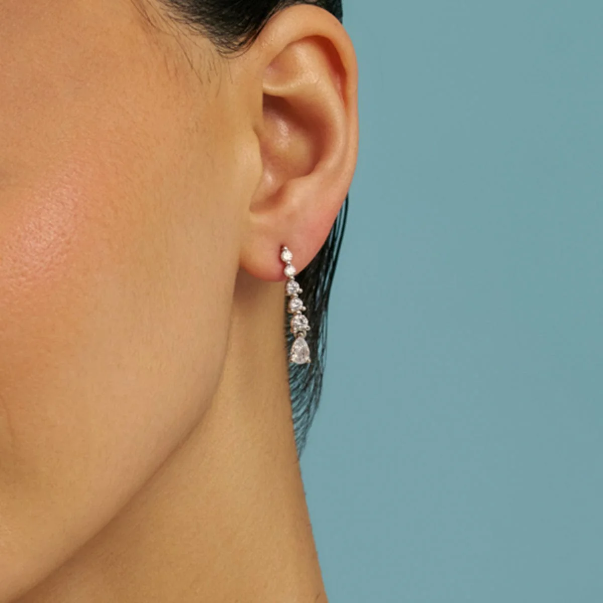 92.5 Silver Earring 180597 - Image 2