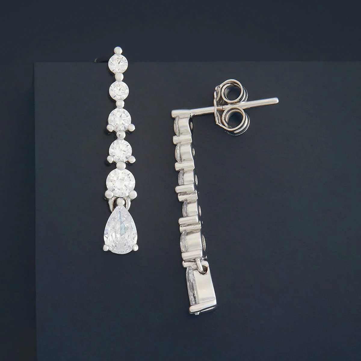 92.5 Silver Earring 180597 - Image 7