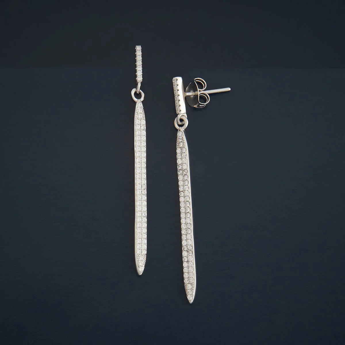 92.5 Silver Earring 180599 - Image 7