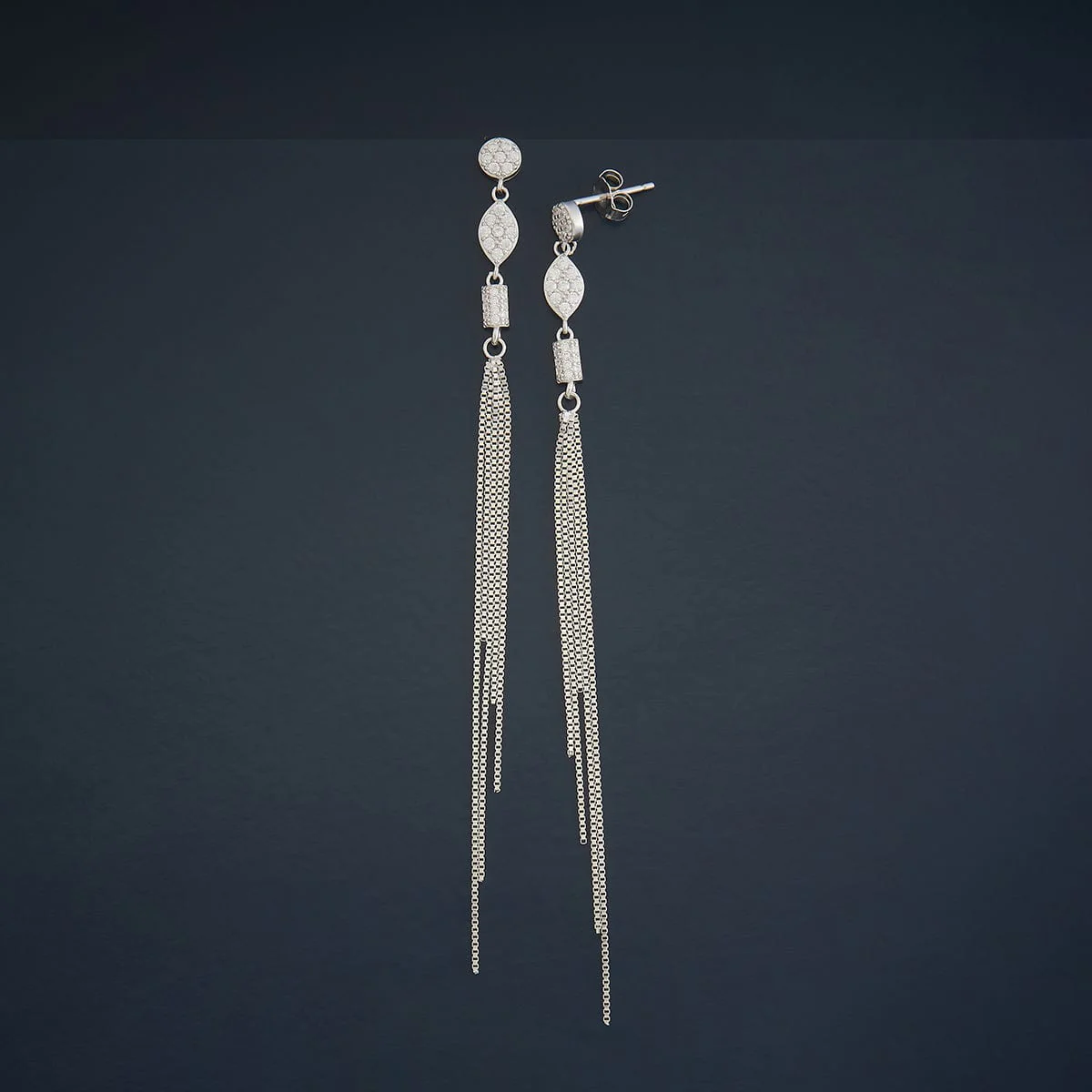 92.5 Silver Earring 180601 - Image 7