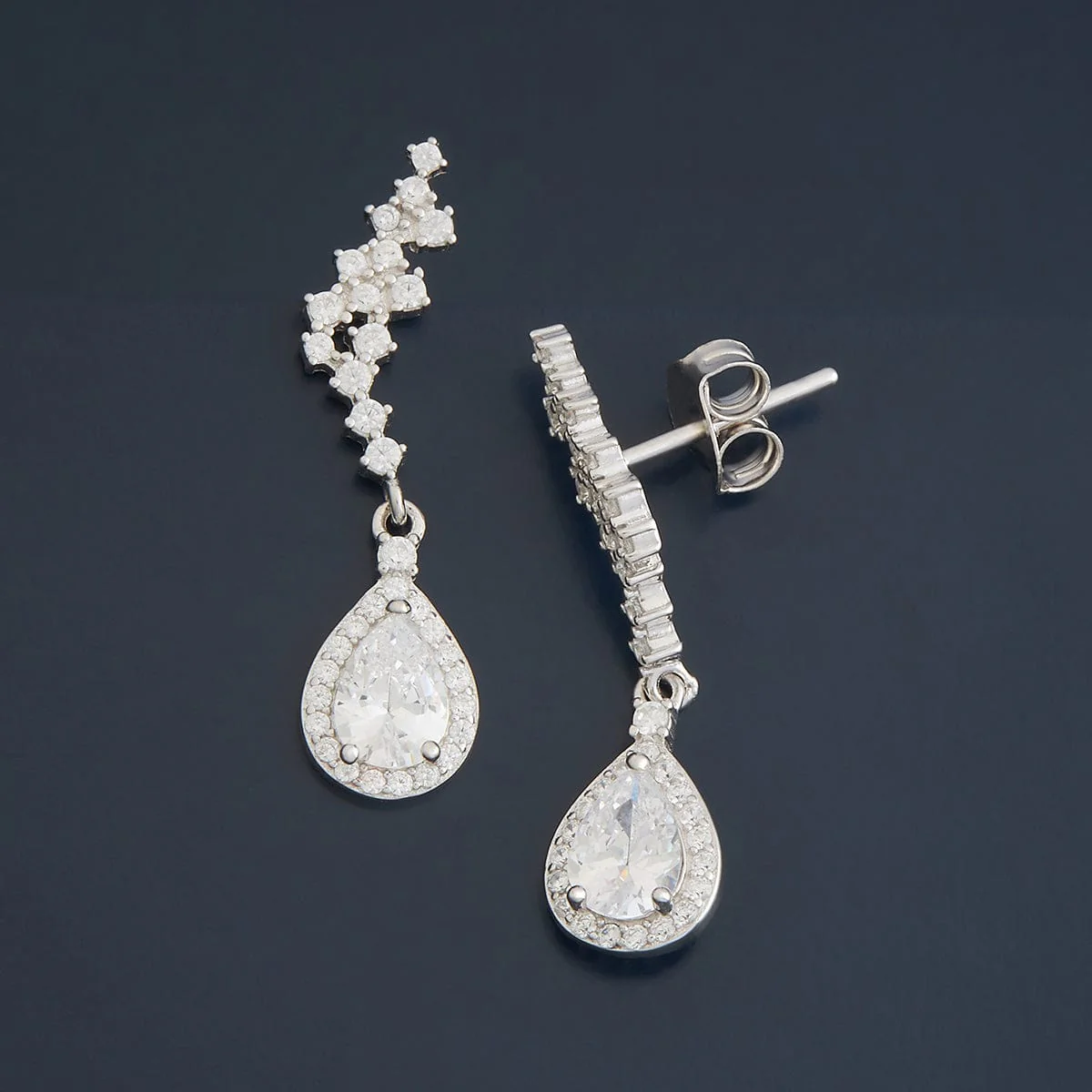 92.5 Silver Earring 180602 - Image 7