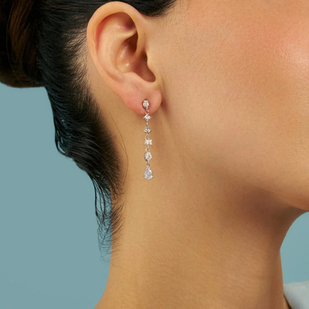 92.5 Silver Earring 180615 - Image 2