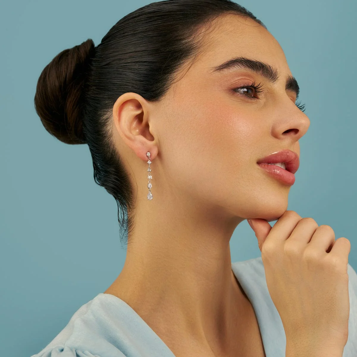92.5 Silver Earring 180615 - Image 3