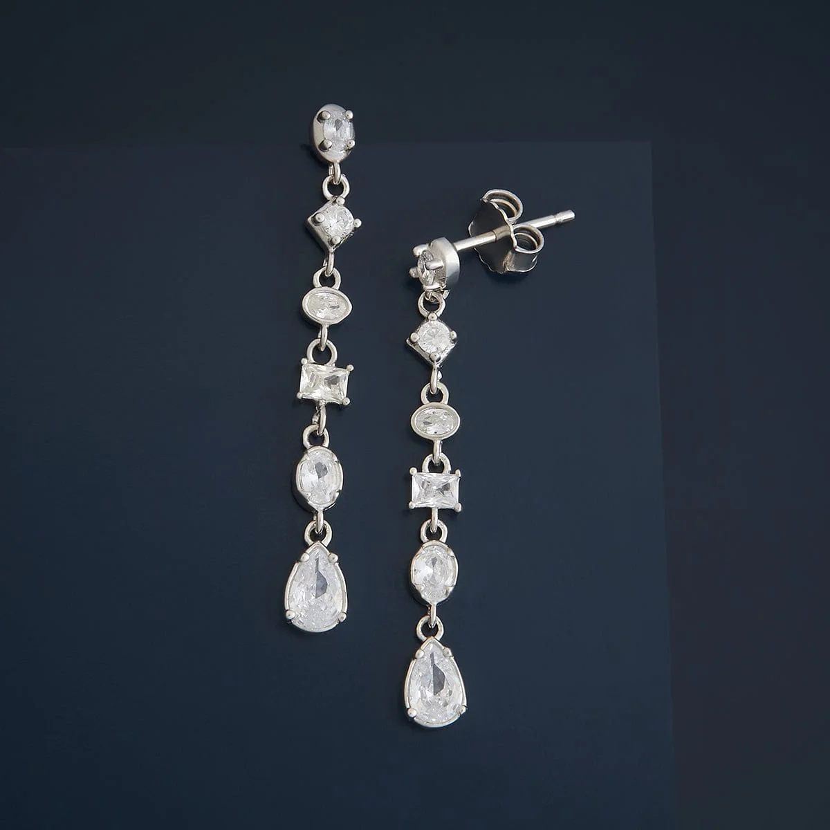 92.5 Silver Earring 180615 - Image 4