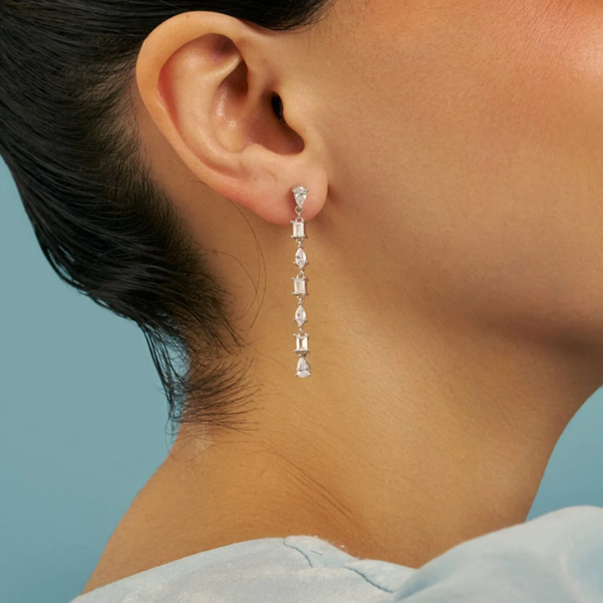 92.5 Silver Earring 180624 - Image 2