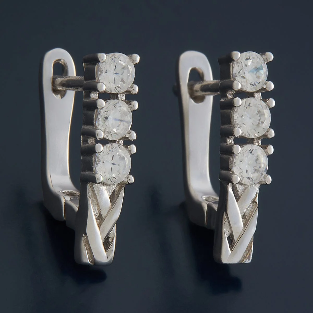 92.5 Silver Earring 180652 - Image 7