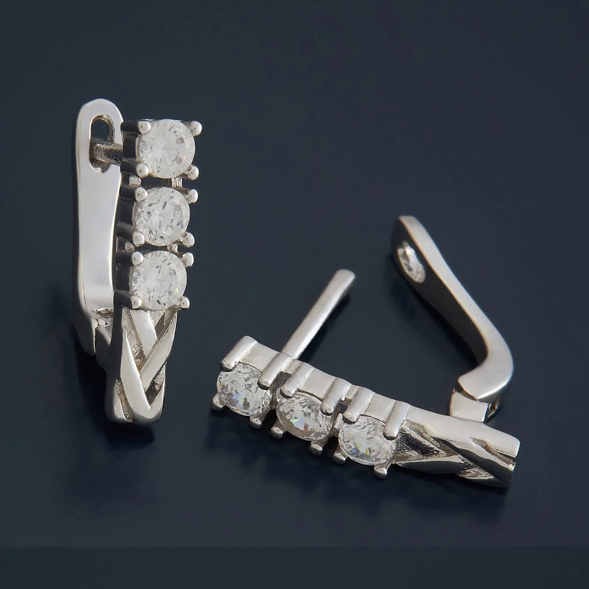 92.5 Silver Earring 180652 - Image 8