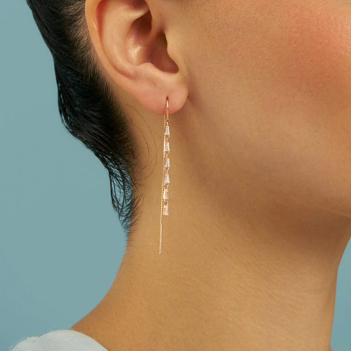 92.5 Silver Earring 180732 - Image 2