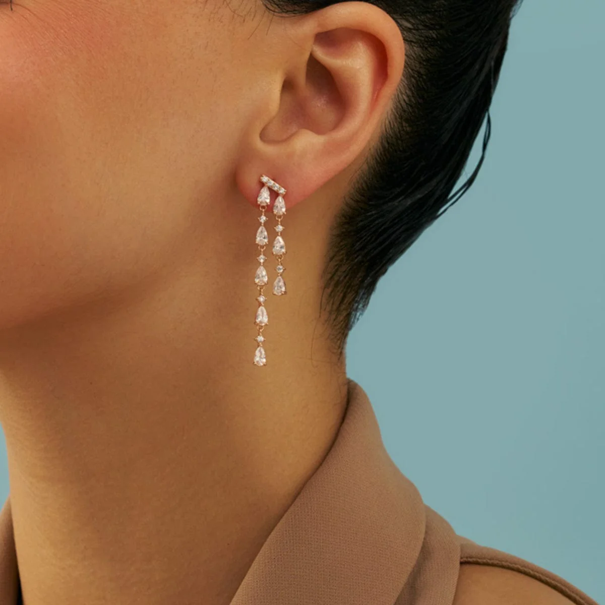 92.5 Silver Earring 180735 - Image 2