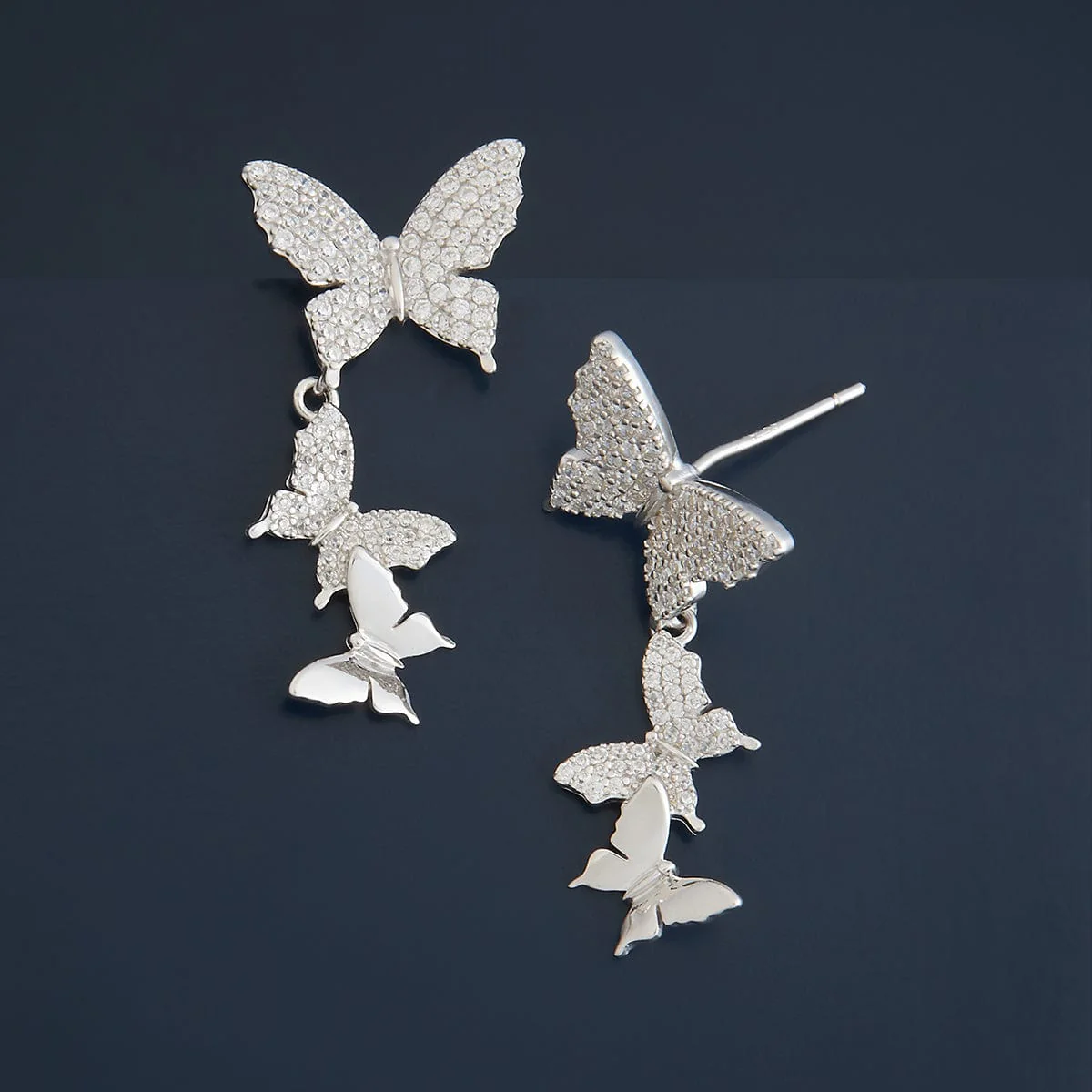 92.5 Silver Earring 180737 - Image 8