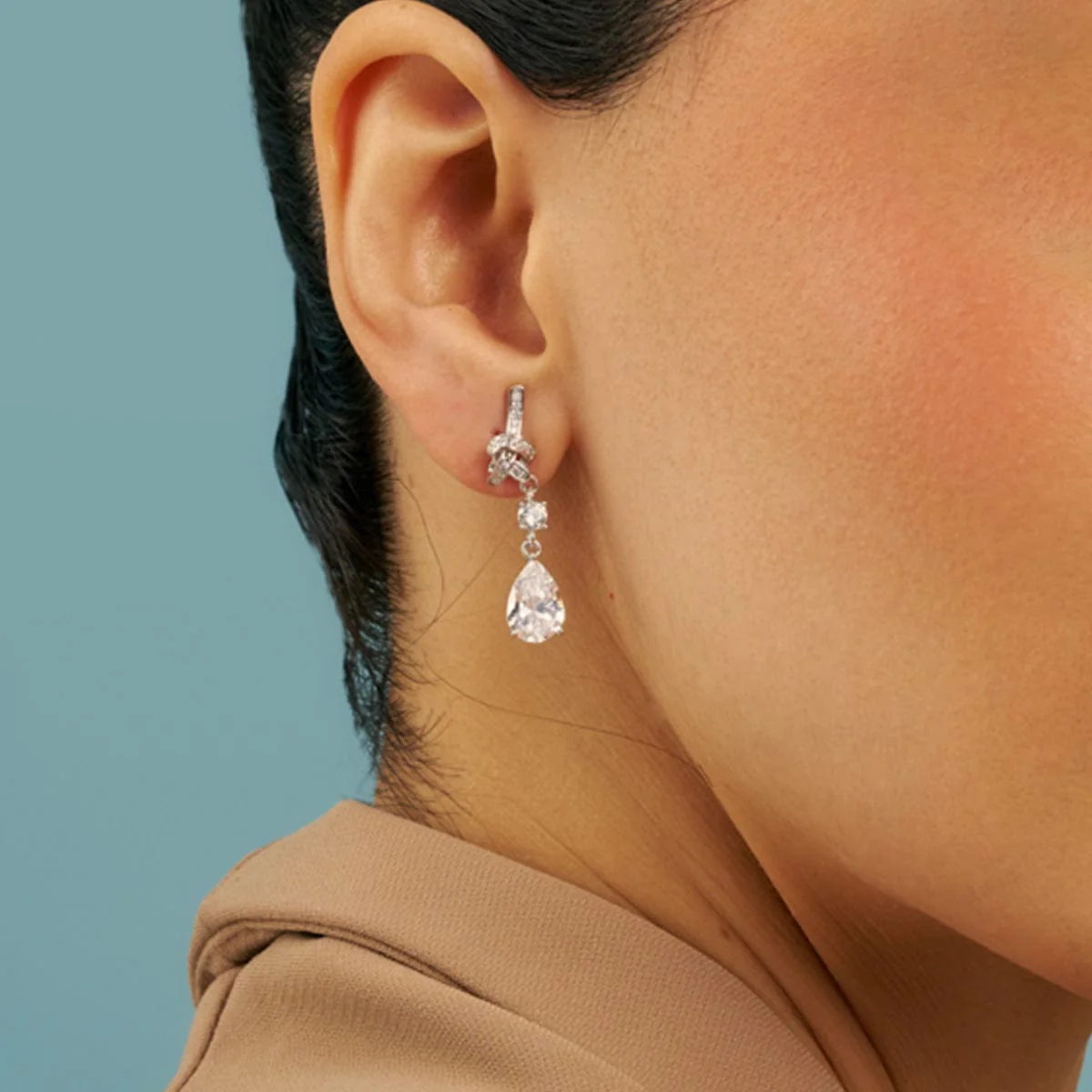 92.5 Silver Earring 180743 - Image 2