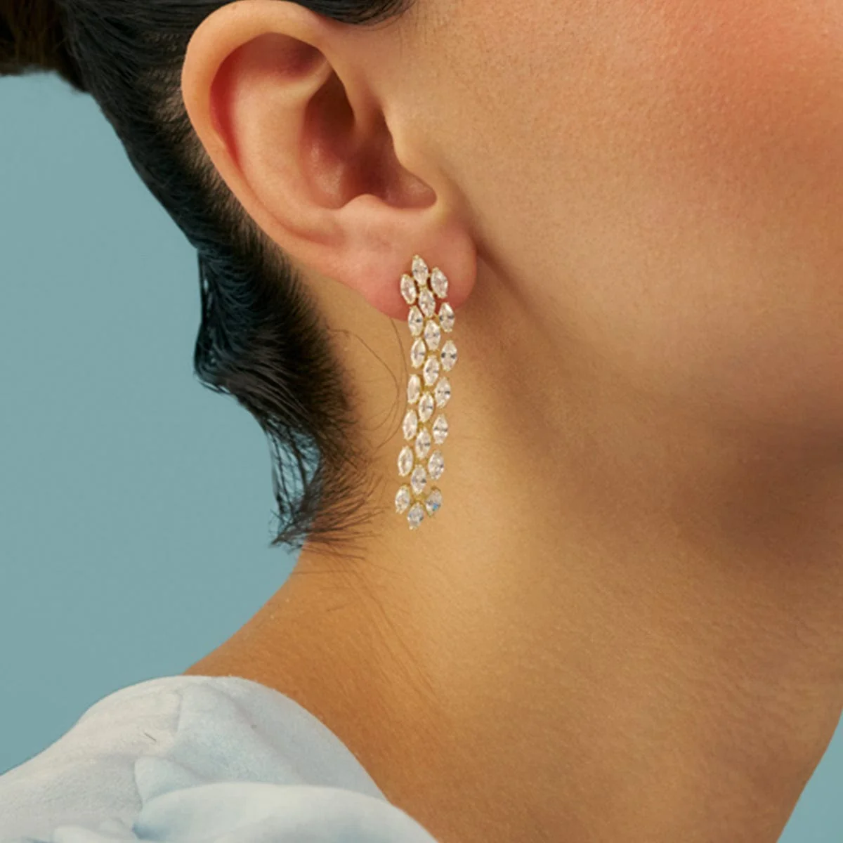 92.5 Silver Earring 180752 - Image 2