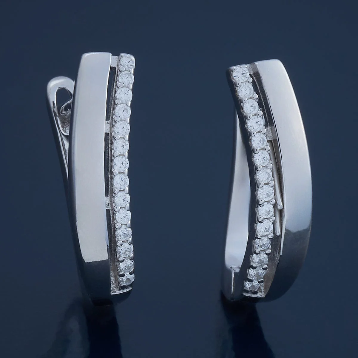 92.5 Silver Earring 180909 - Image 6