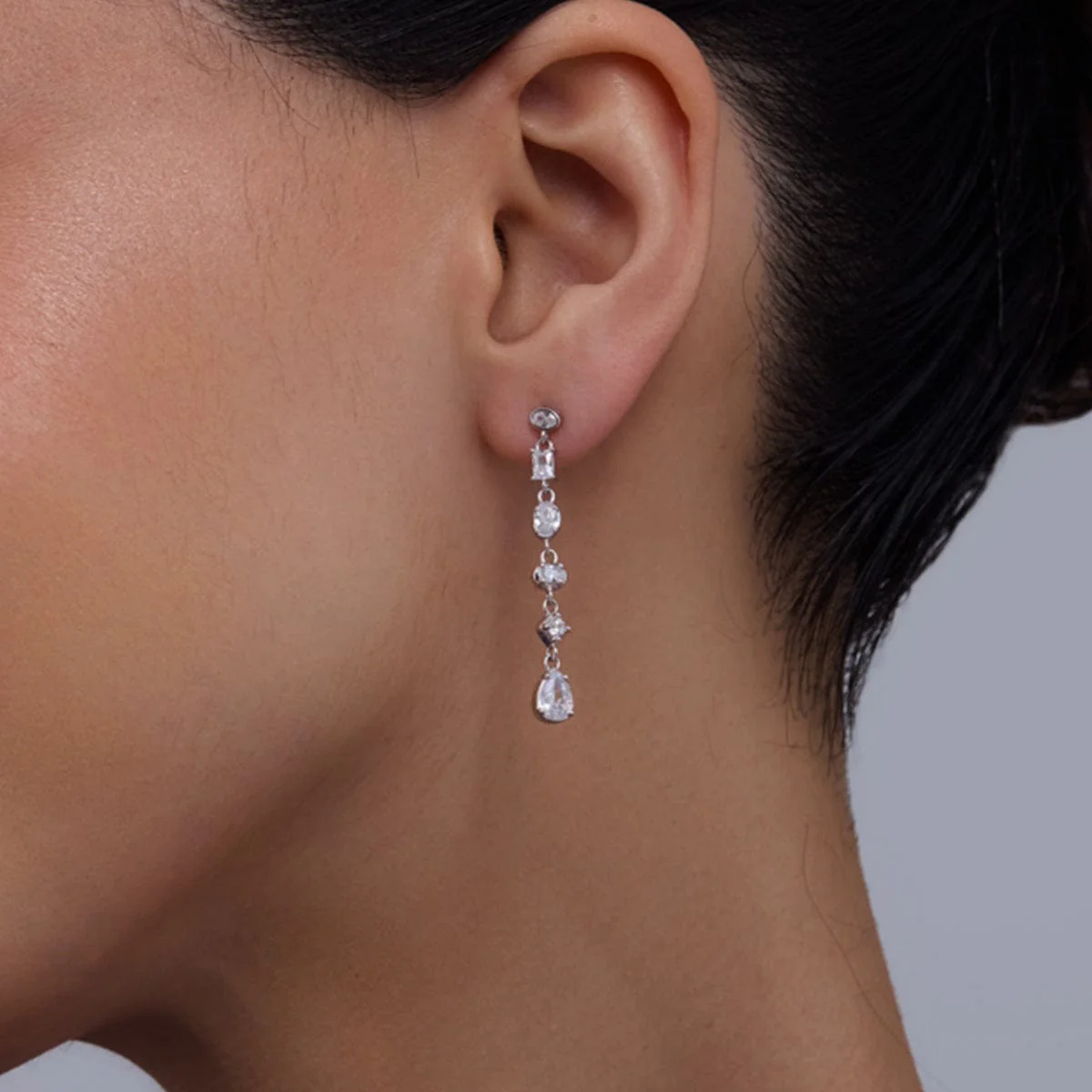 92.5 Silver Earring 181005 - Image 2