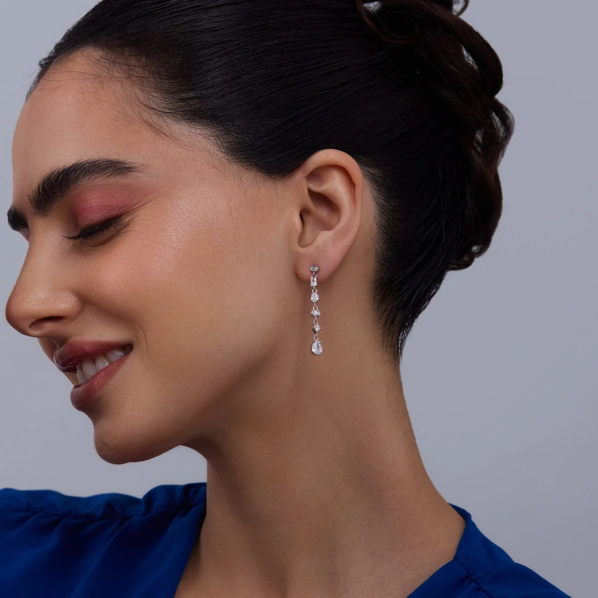 92.5 Silver Earring 181005 - Image 3