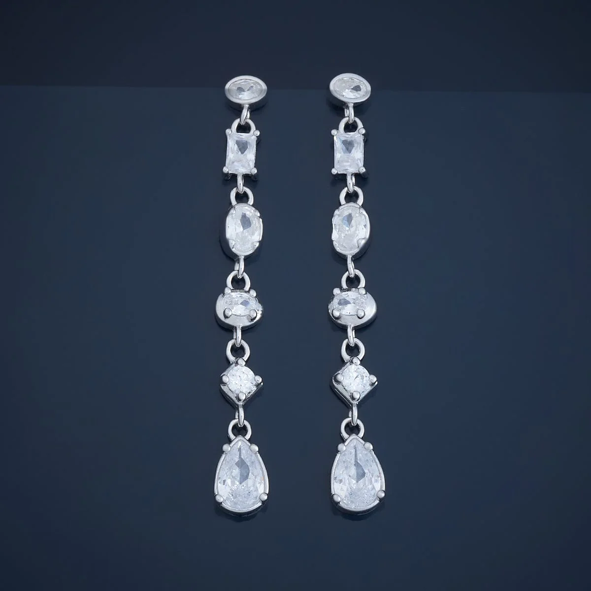 92.5 Silver Earring 181005 - Image 7