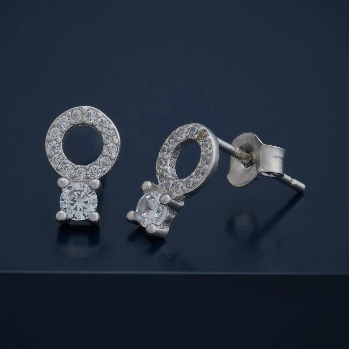 92.5 Silver Earring 183021 - Image 4
