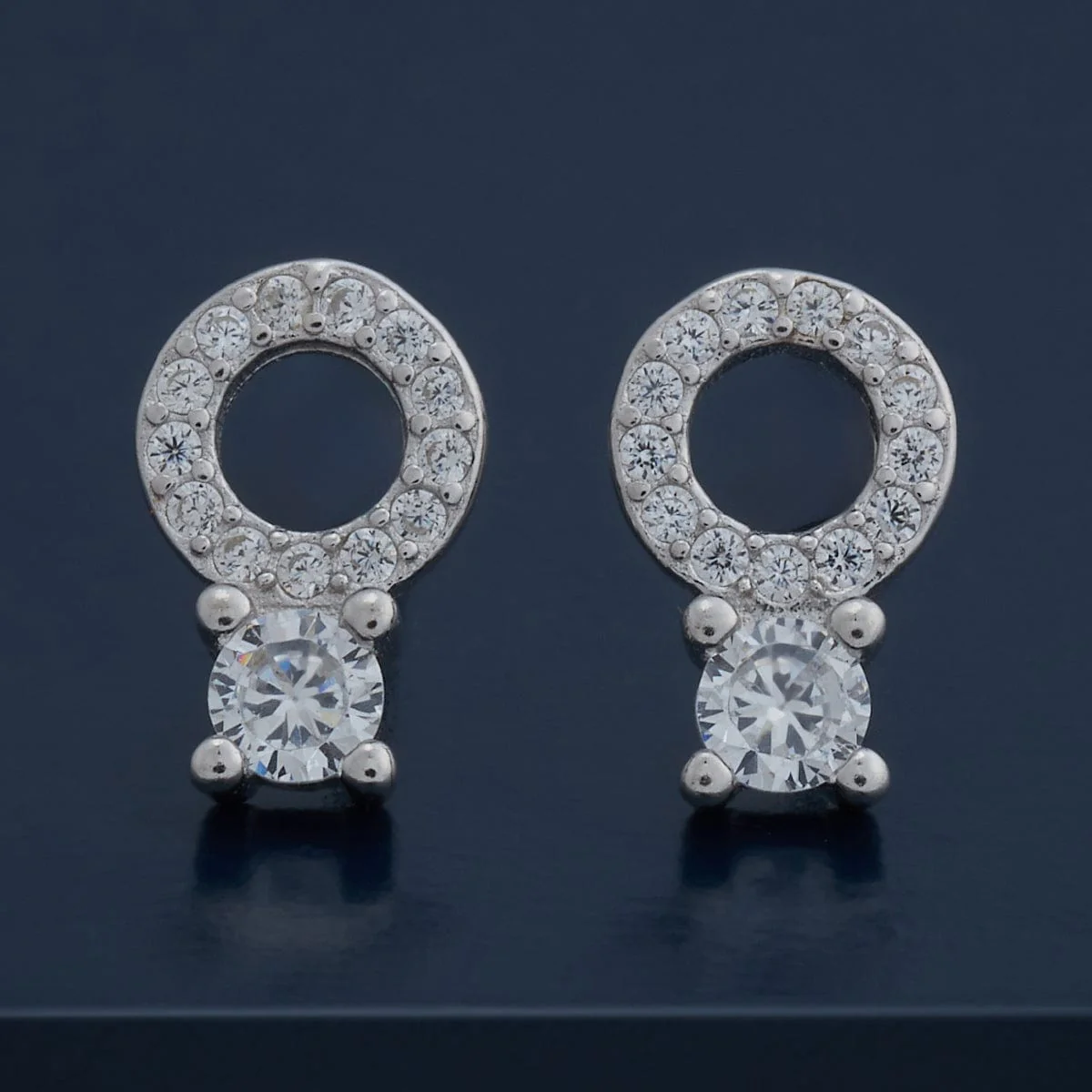 92.5 Silver Earring 183021 - Image 7
