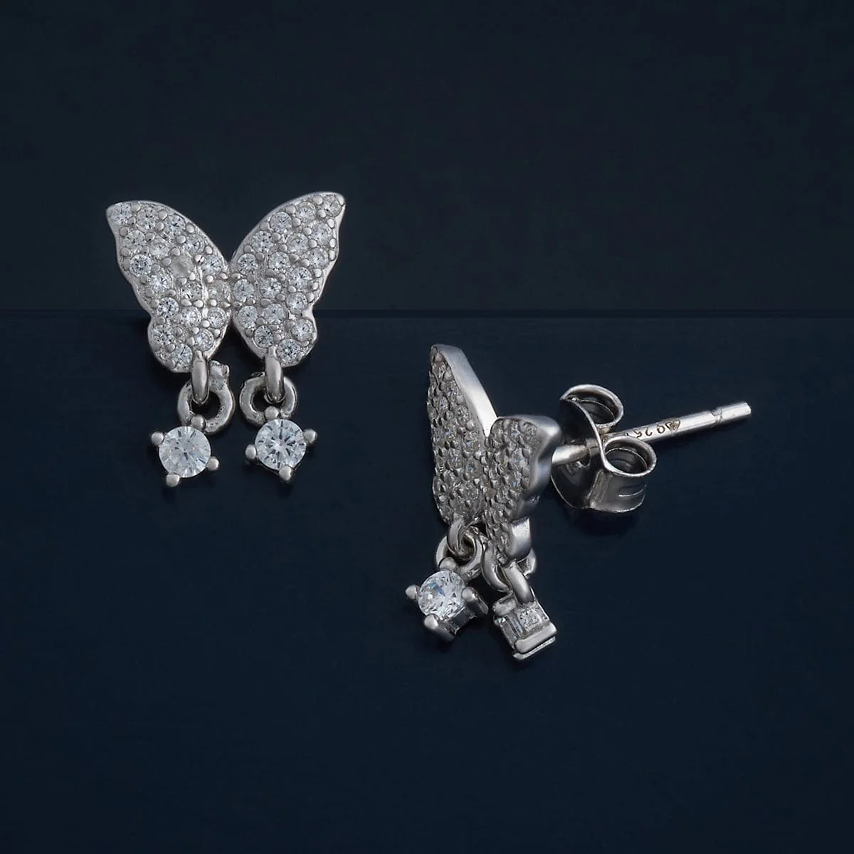92.5 Silver Earring 183029 - Image 4