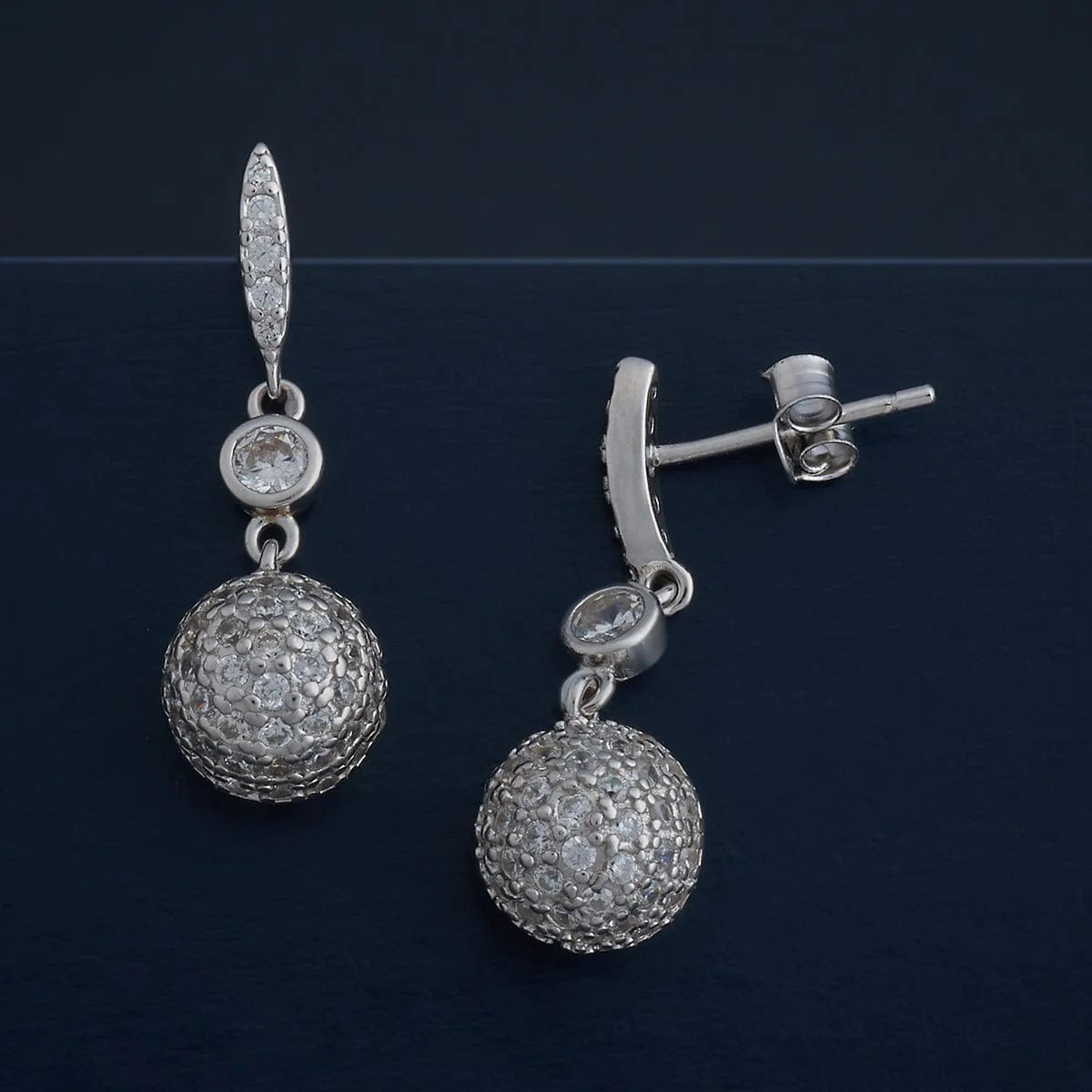 92.5 Silver Earring 183062 - Image 4