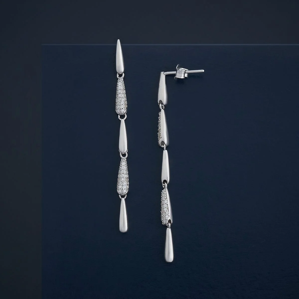 92.5 Silver Earring 183063 - Image 3