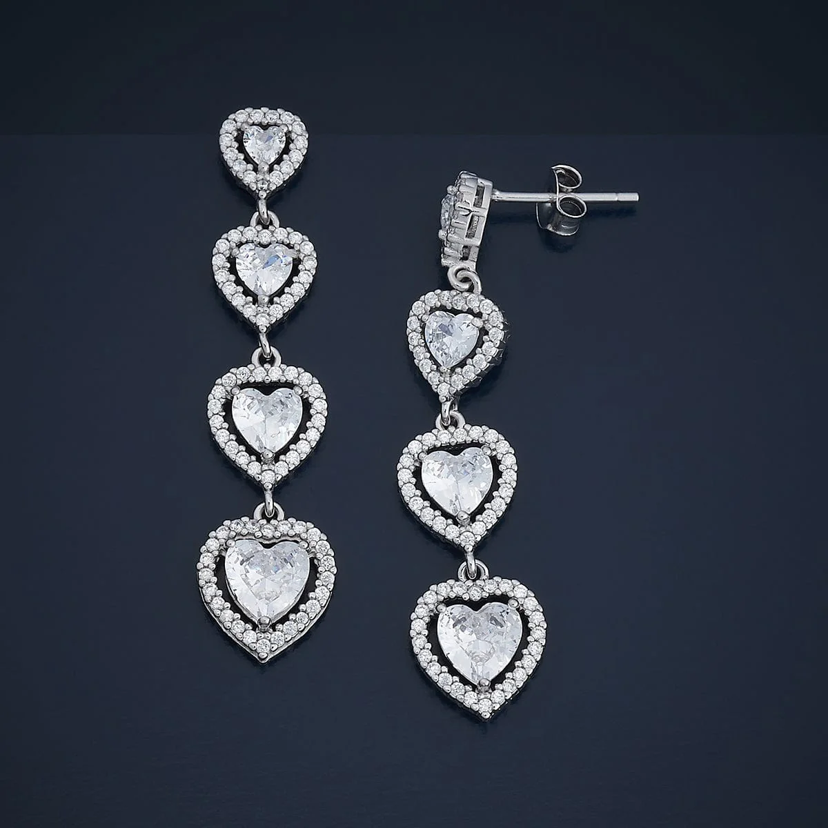 92.5 Silver Earring 183065 - Image 2