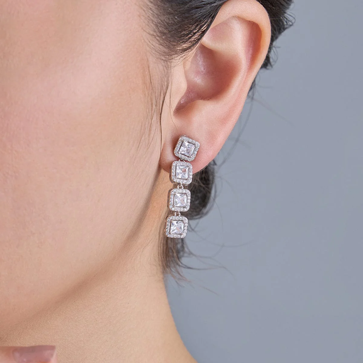 92.5 Silver Earring 183067 - Image 2