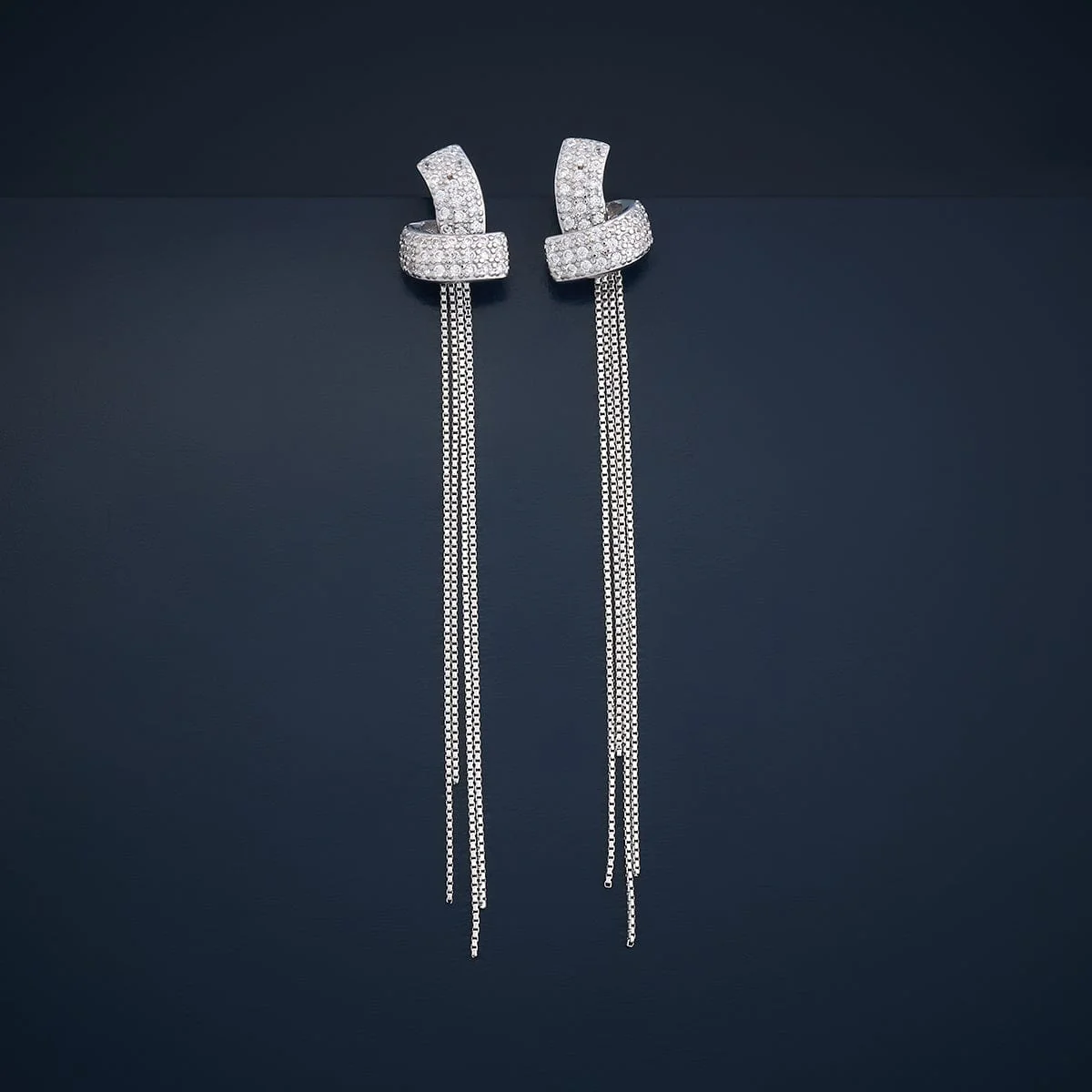 92.5 Silver Earring 183088 - Image 2