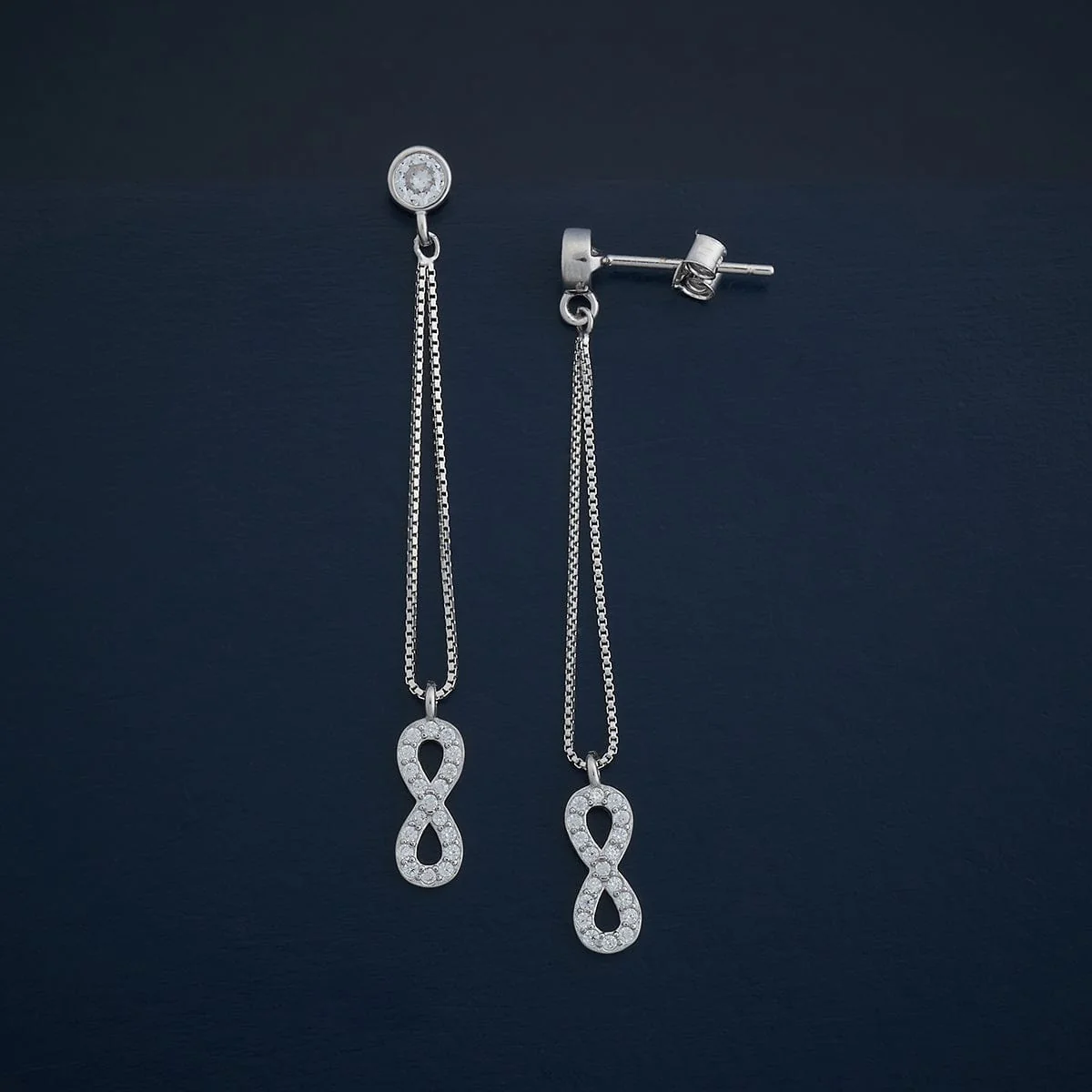 92.5 Silver Earring 183101 - Image 3