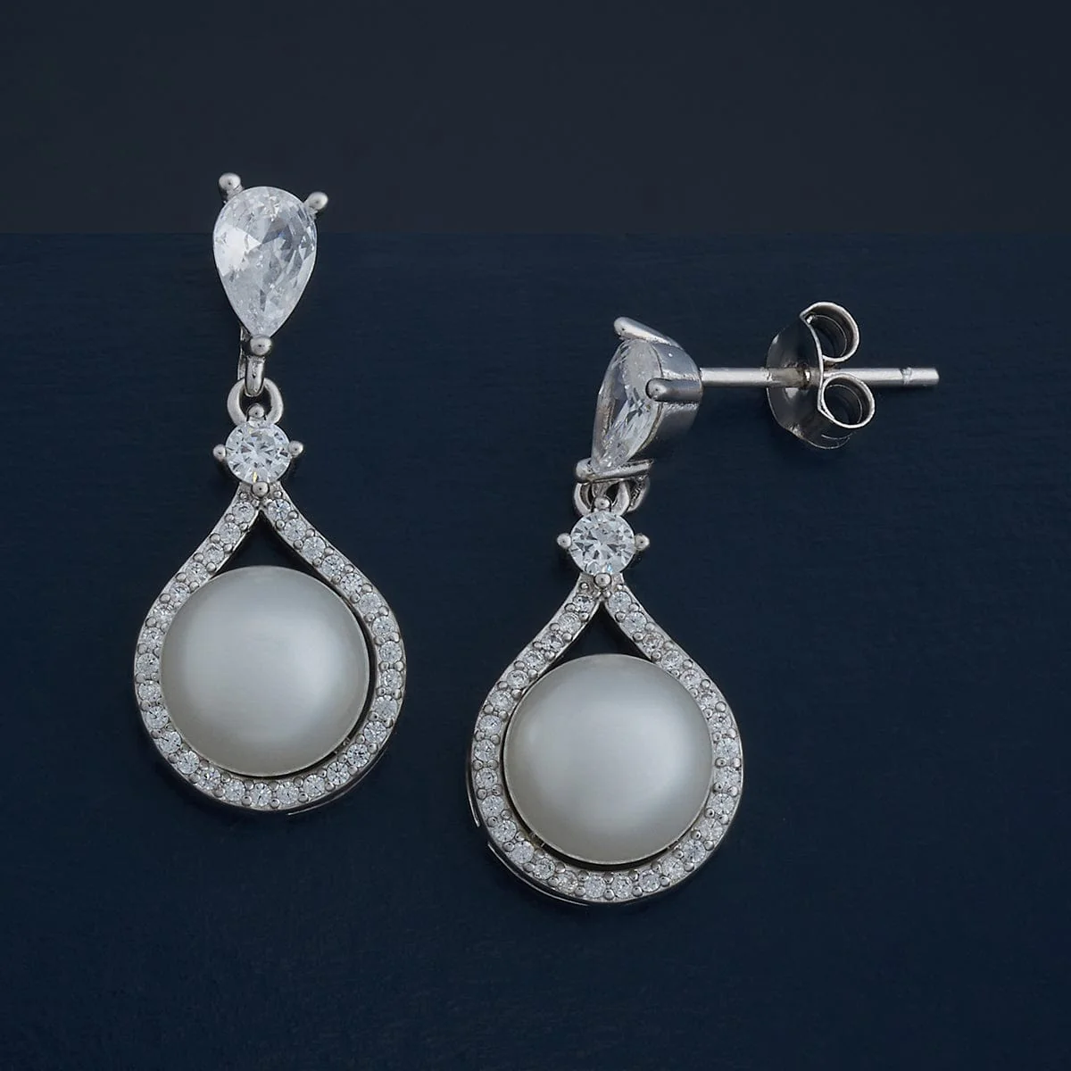 92.5 Silver Earring 183104 - Image 4