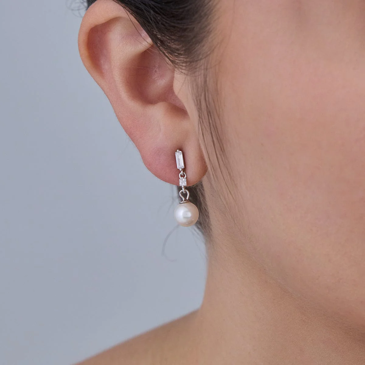 92.5 Silver Earring 183106 - Image 2