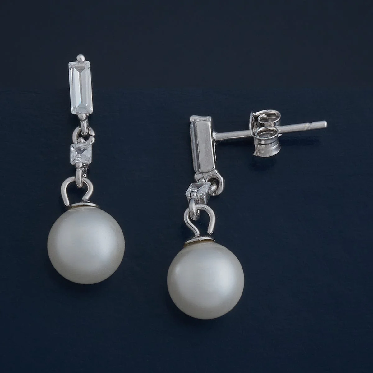 92.5 Silver Earring 183106 - Image 4