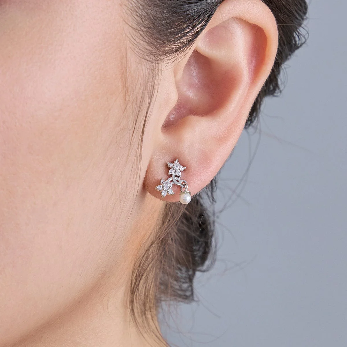 92.5 Silver Earring 183108 - Image 2