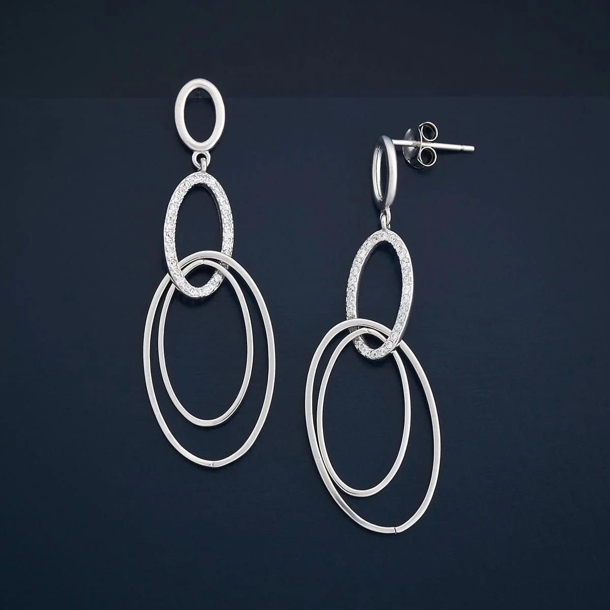 92.5 Silver Earring 183115 - Image 3