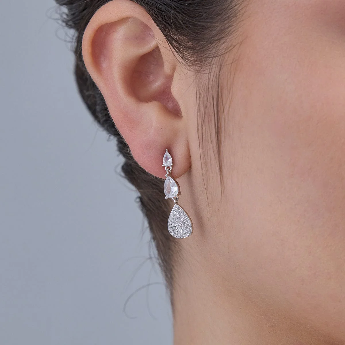 92.5 Silver Earring 183121 - Image 2