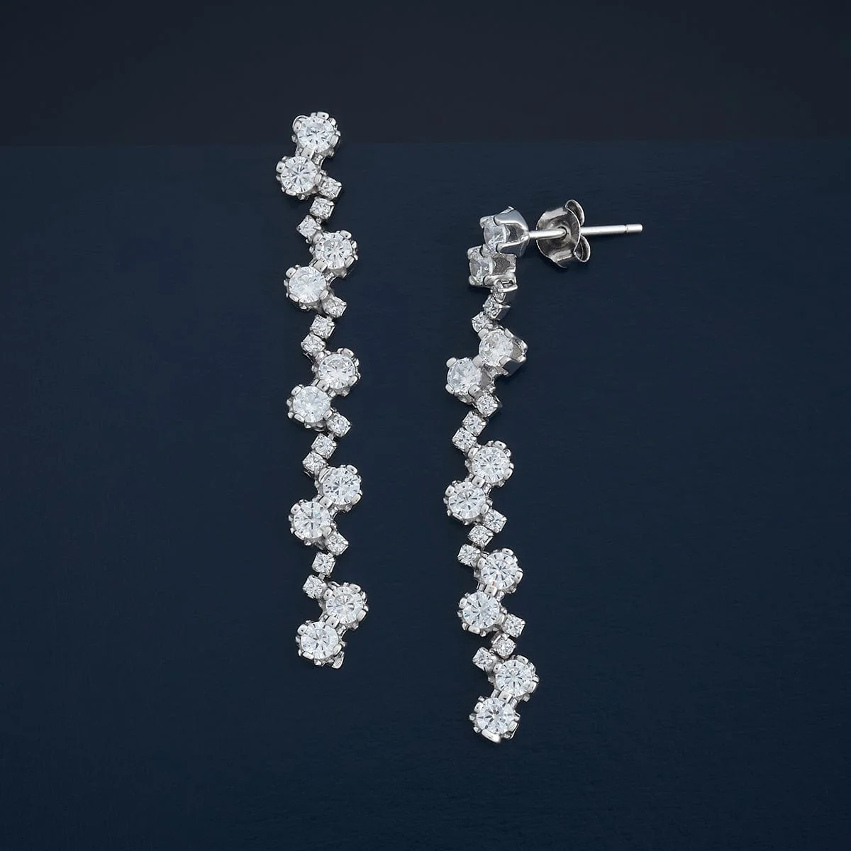 92.5 Silver Earring 183122 - Image 3
