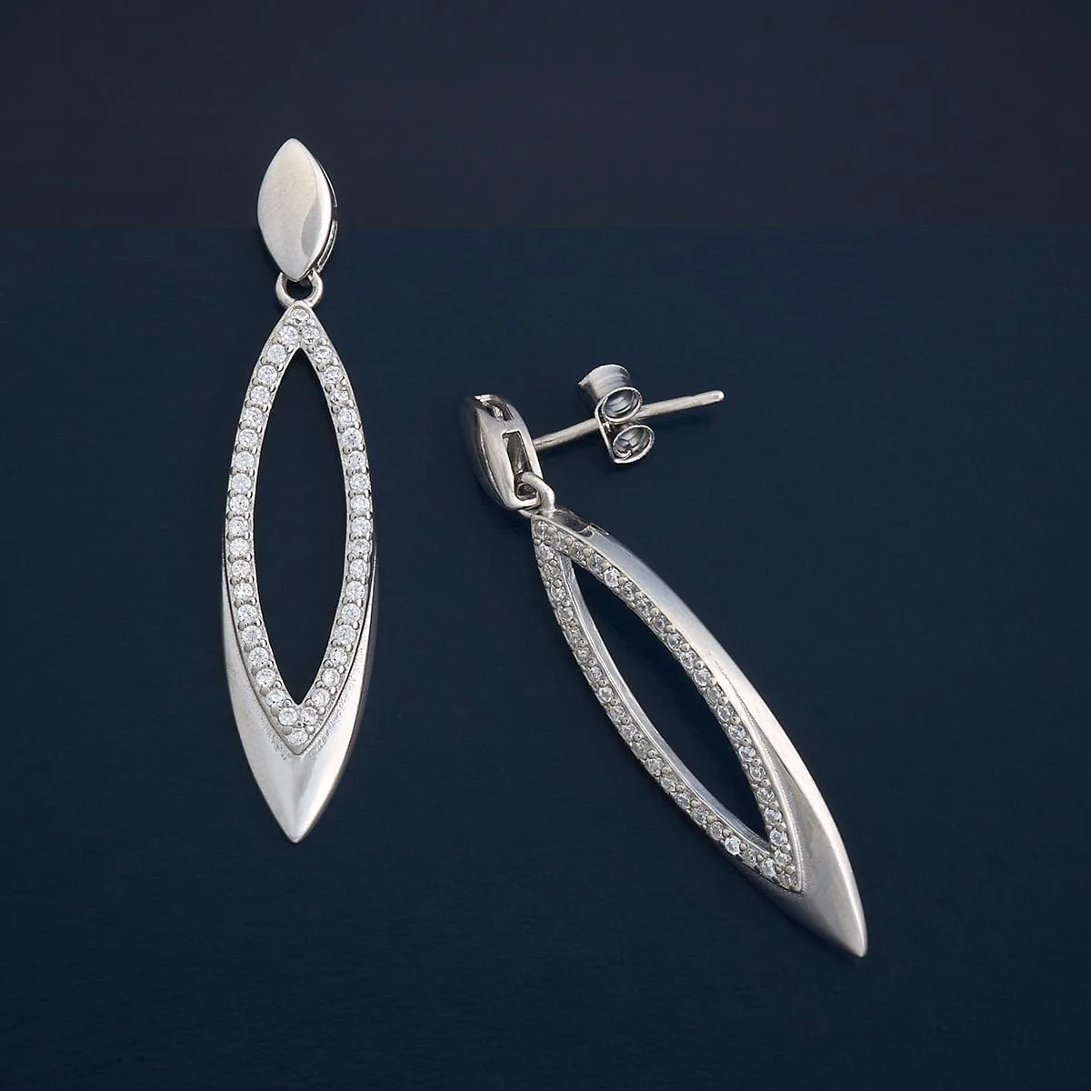 92.5 Silver Earring 183123 - Image 4