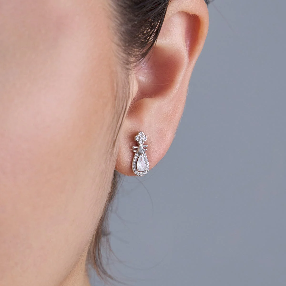 92.5 Silver Earring 183133 - Image 2