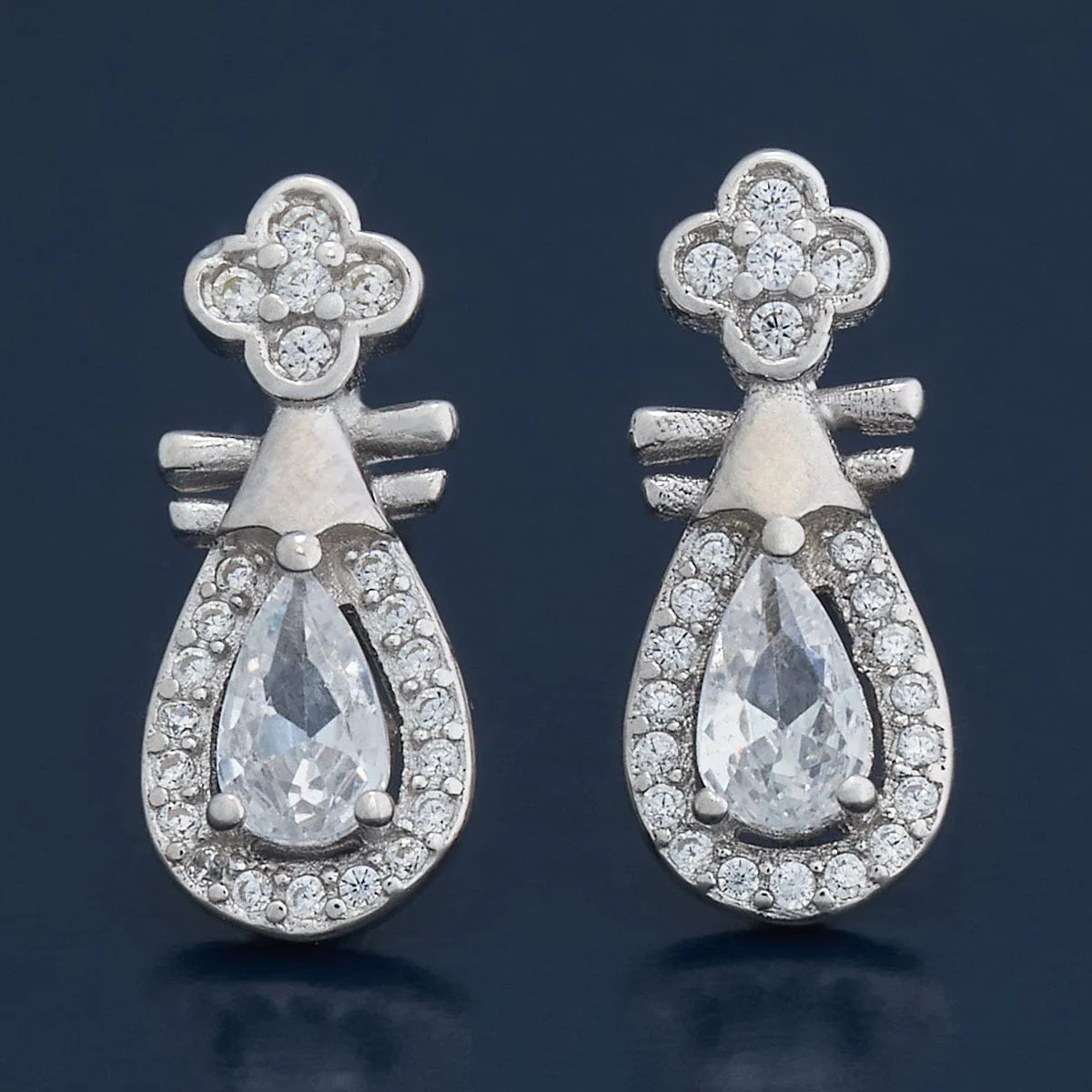 92.5 Silver Earring 183133 - Image 7