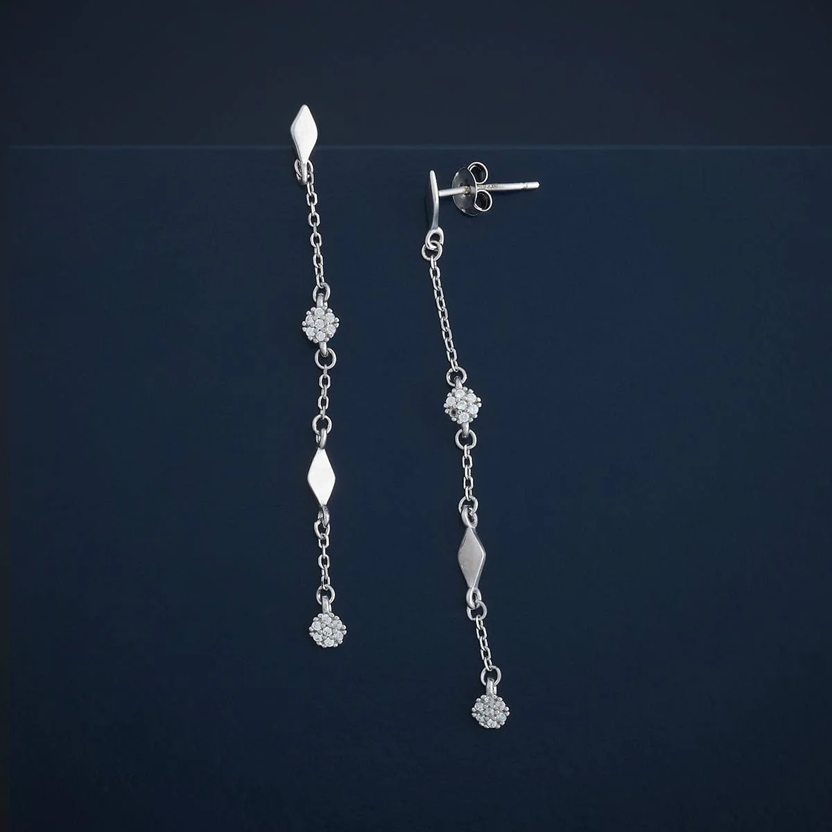 92.5 Silver Earring 183181 - Image 3