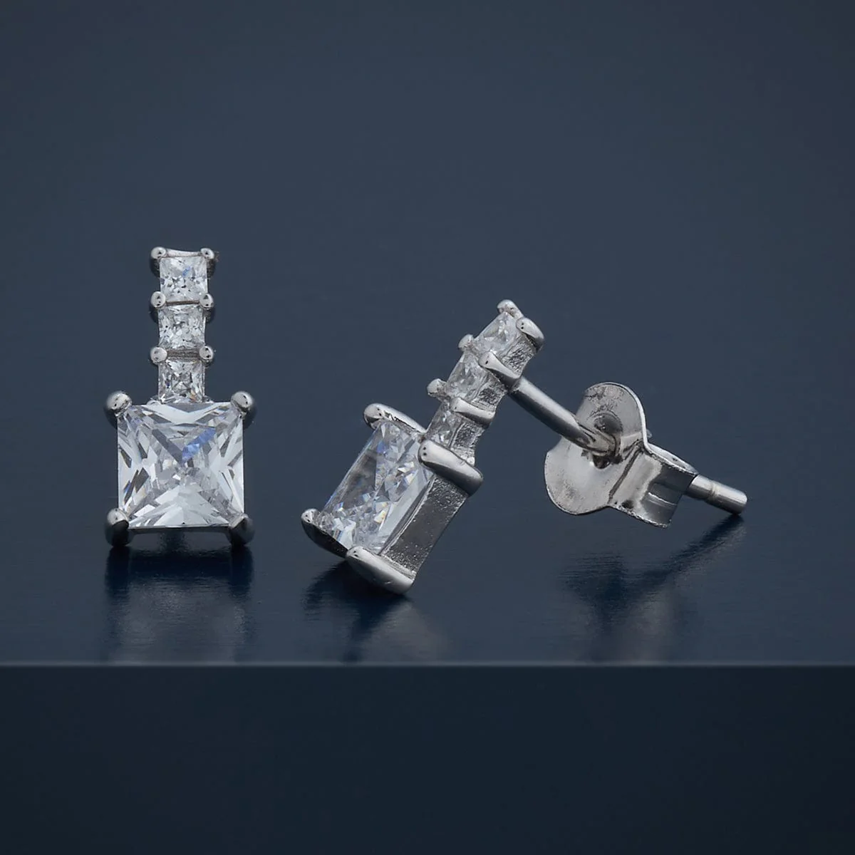 92.5 Silver Earring 183199 - Image 4
