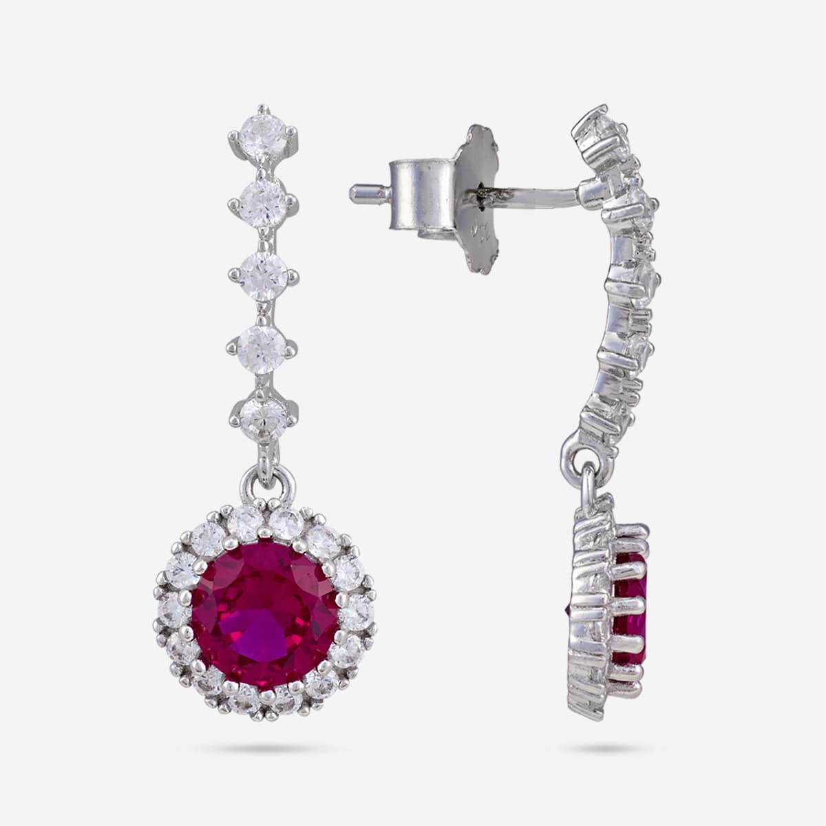 92.5 Silver Earring 185721 - Image 3