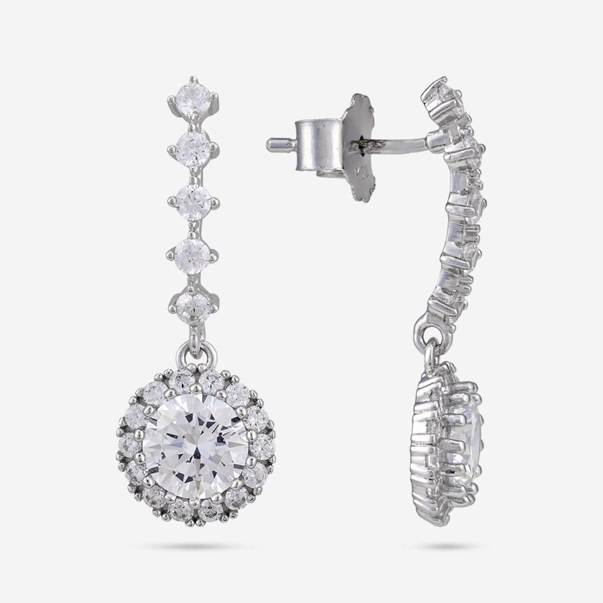 92.5 Silver Earring 185721 - Image 9