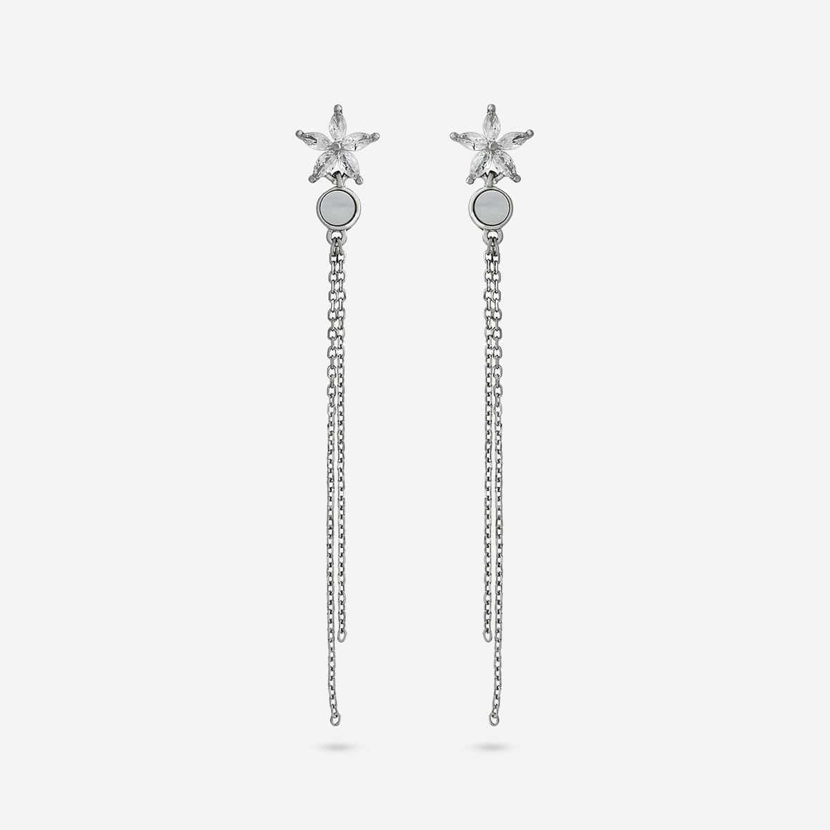92.5 Silver Earring 188324 - Image 4
